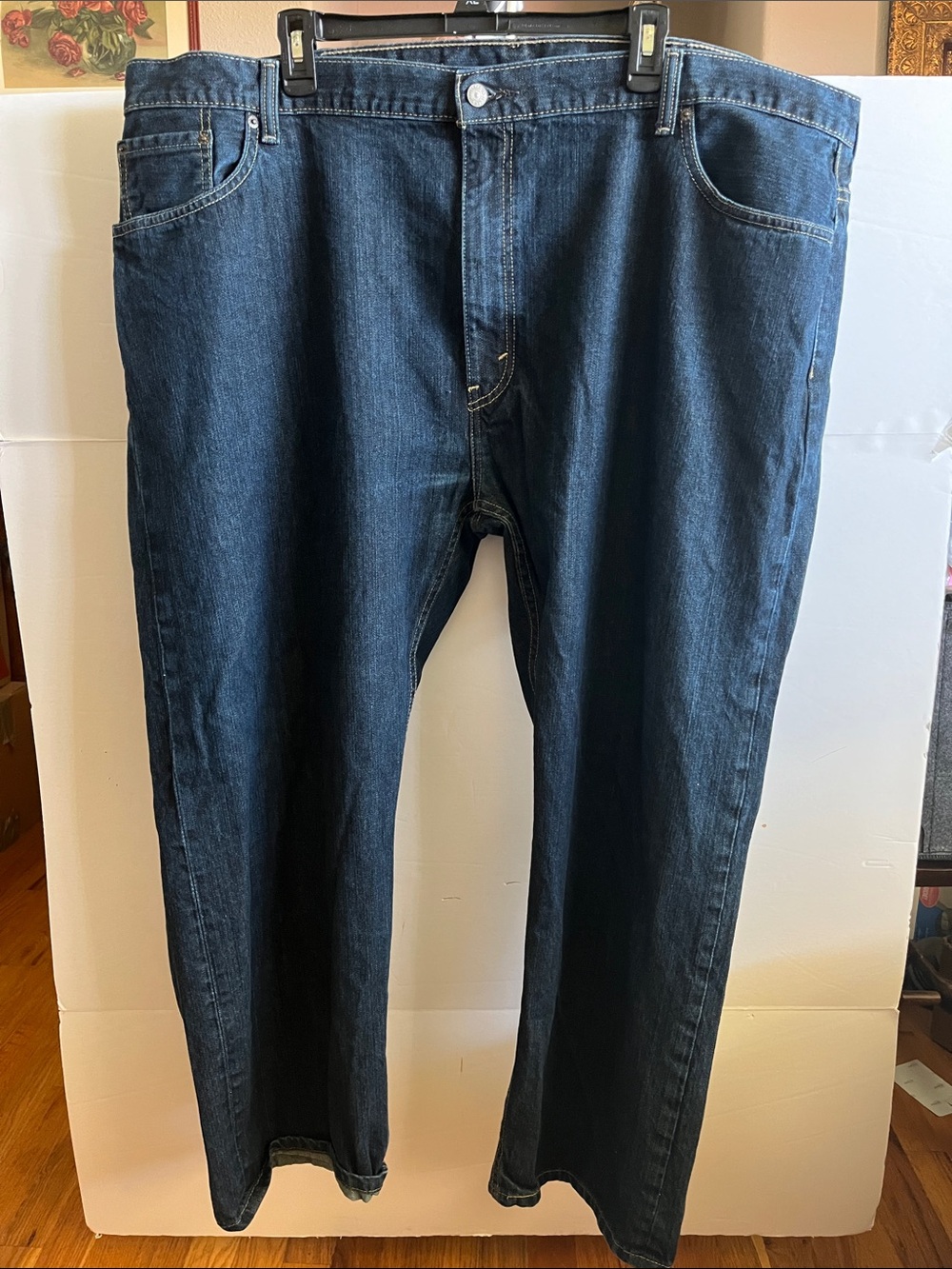 Levi’s 559 straight leg relaxed fit; waist appropriately 49, length 42